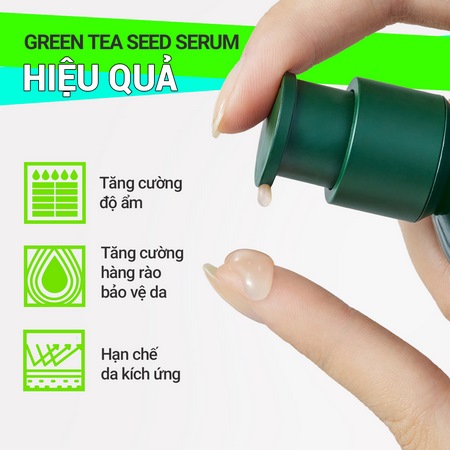 (ĐỘC QUYỀN) Set tinh chất và kem dưỡng cấp ẩm chuyên sâu trà xanh innisfree Green Tea Seed Serum & Cream Combo
