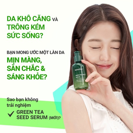 Bộ chăm sóc và dưỡng ẩm da toàn diện trà xanh innisfree Green Tea Super Skincare Set