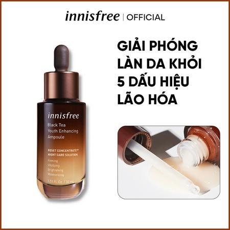 Bộ sản phẩm chống lão hóa và làm mịn da với Retinol innisfree Soft & Smooth Skin Retinol Cica Repair Ampoule Set