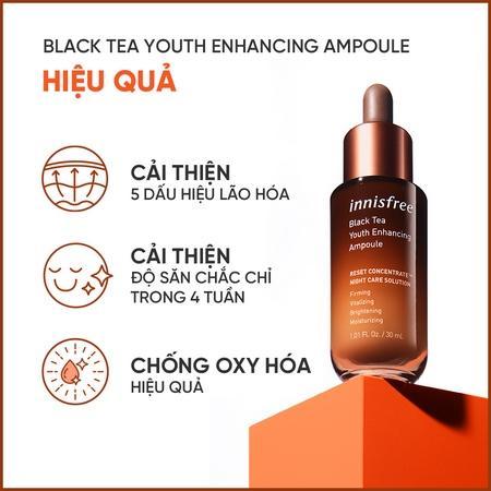 Bộ sản phẩm chống lão hóa và làm mịn da với Retinol innisfree Soft & Smooth Skin Retinol Cica Repair Ampoule Set