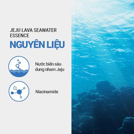 Set tinh chất và kem dưỡng ngăn ngừa lão hóa da nước biển dung nham innisfree Jeju Lava Seawater Essence & Cream Mask Combo