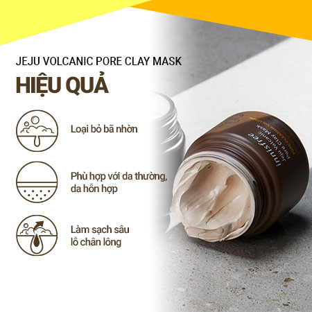 Mặt nạ se khít lỗ chân lông innisfree Jeju Volcanic Pore Clay Mask 100 mL