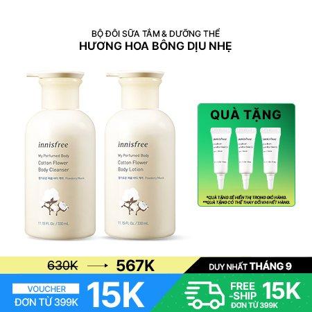 Combo sữa tắm & dưỡng thể hương hoa bông My Perfumed Body Cleanser & Lotion