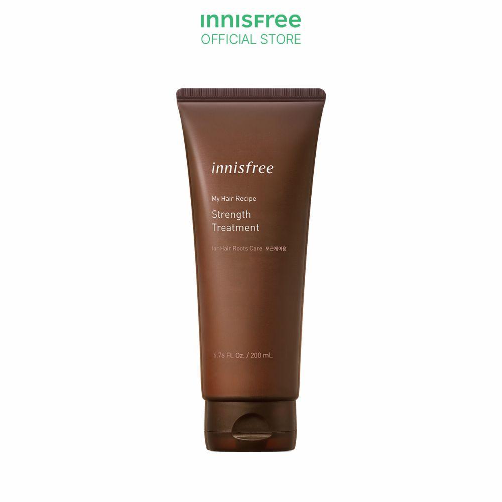 Bộ sản phẩm chăm sóc tóc gãy rụng innisfree My Hair Recipe Strength For Hair Roots Care