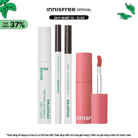 Bộ trang điểm cơ bản cho phong cách mềm mại và ngọt ngào INNISFREE Be a soft & sweet girl Make up Set