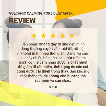 Bộ sản phẩm se khít lỗ chân lông innisfree Volcanic Calming Pore Clay Mask 100 mL