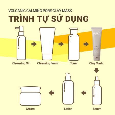 Mặt nạ đất sét làm dịu lỗ chân lông innisfree Volcanic Calming Pore Clay Mask 100 mL