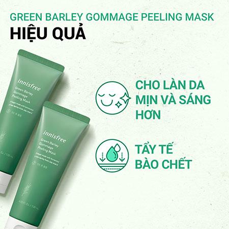 Set làm sạch tẩy tế bào chết loại bỏ bã nhờn innisfree Volcanic Pore BHA Cleansing Foam & Green Barley Gommage Mask & Super Volcanic Pore Clay Mask 2X Combo