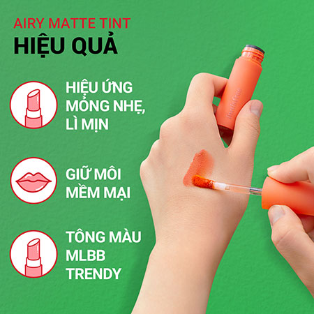 Son kem innisfree Airy Matte Tint 3.8 g