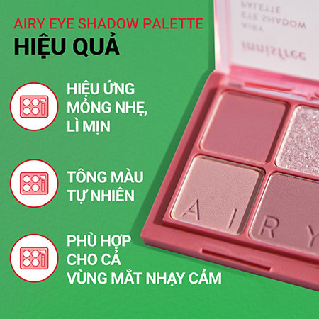 Bảng phấn mắt innisfree Airy Eye Shadow Palette 7.1 g