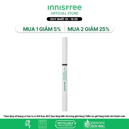 Chì Kẻ Lông Mày Lâu Trôi Innisfree Simple Label Lasting Pencil Brow 0.15 G  | Innisfree Việt Nam