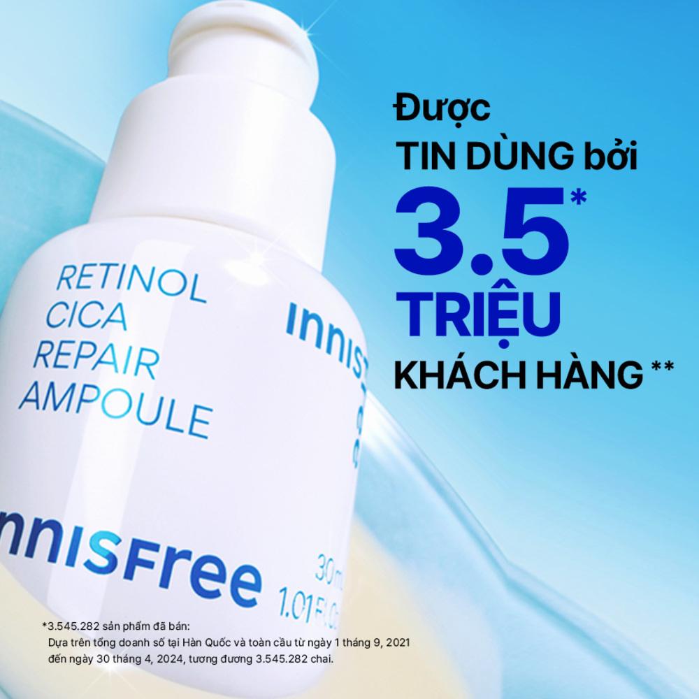 (Phiên Bản Giới Hạn) Tinh chất dưỡng phục hồi da INNISFREE Retinol Cica Repair Ampoule 30 mL