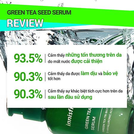 Set tinh chất phục hồi làm dịu da mụn và kem dưỡng ẩm trà xanh innisfree Retinol Cica Ampoule & Green Seed Tea Cream