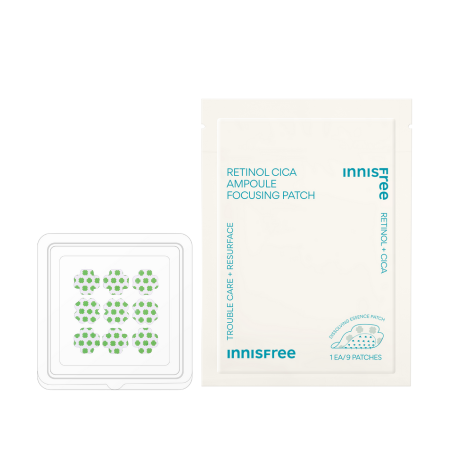 Miếng dán làm dịu và phục hồi da mụn INNISFREE Retinol Cica Ampoule Focusing Patch 1 ea