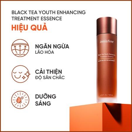 Nước dưỡng ngăn ngừa lão hóa từ trà đen INNISFREE Black tea Treatment Essence 145 mL