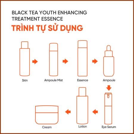 Nước dưỡng ngăn ngừa lão hóa từ trà đen INNISFREE Black tea Treatment Essence 145 mL