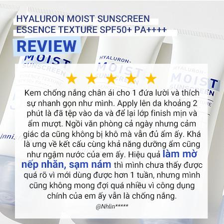 Set kem chống nắng dưỡng ẩm cải thiện nếp nhăn và phấn phủ bột kiềm dầu innisfree Hyaluron Moist Sunscreen & No Sebum Mineral Powder Combo