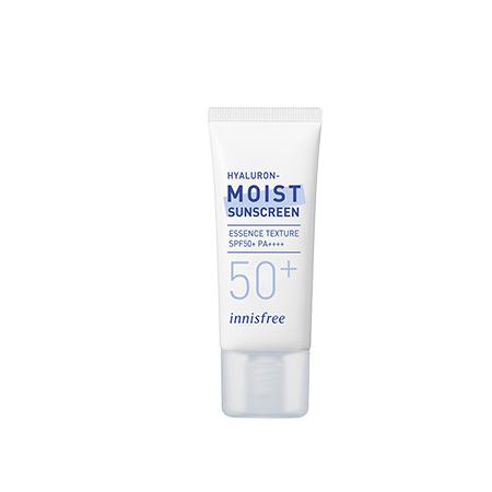 Kem chống nắng dưỡng ẩm & cải thiện nếp nhăn innisfree Hyaluron Moist Sunscreen Essence Texture SPF50+ PA++++ 35 mL