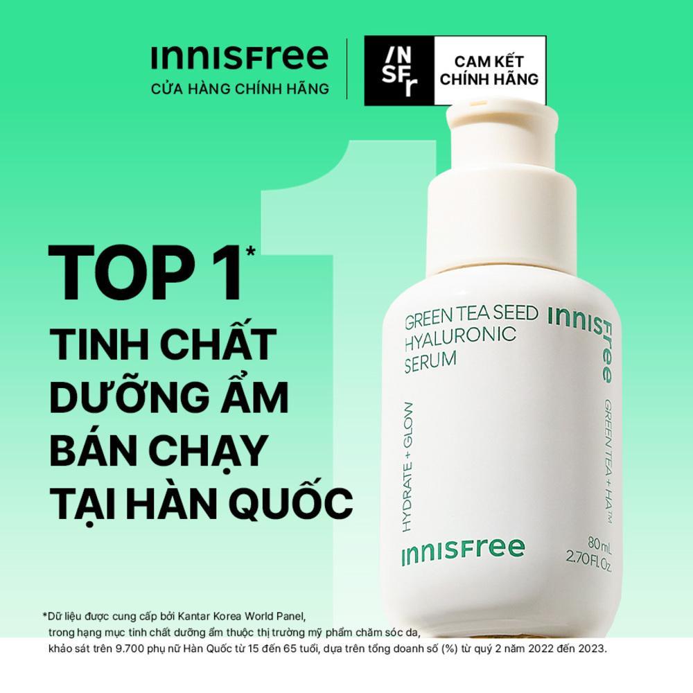 Tinh Chất Dưỡng Ẩm INNISFREE Green Tea Seed Hyaluronic Serum 80 mL