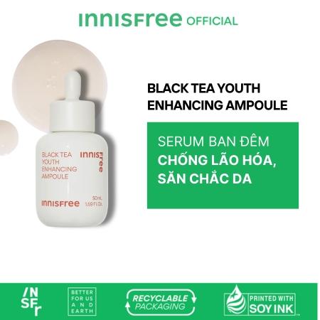 Tinh chất phục hồi da và chống lão hóa từ trà đen INNISFREE Black Tea Youth Ampoule 50 mL 2023