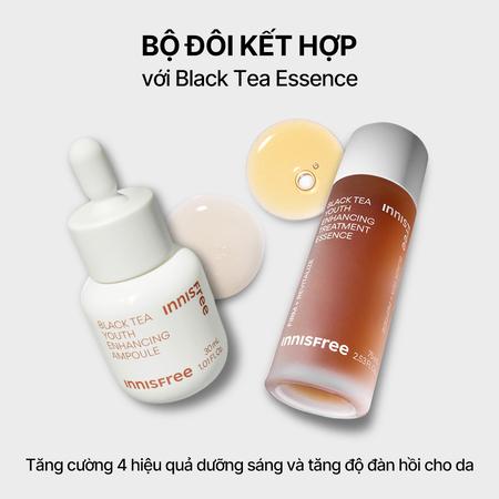 Tinh chất phục hồi da và chống lão hóa từ trà đen INNISFREE Black Tea Youth Ampoule 30 mL 2023