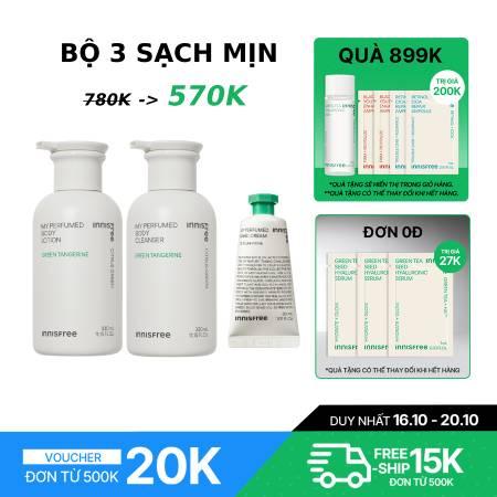 Combo sữa tắm & dưỡng thể hương hoa quýt My Tangerine Body Cleanser &Lotion