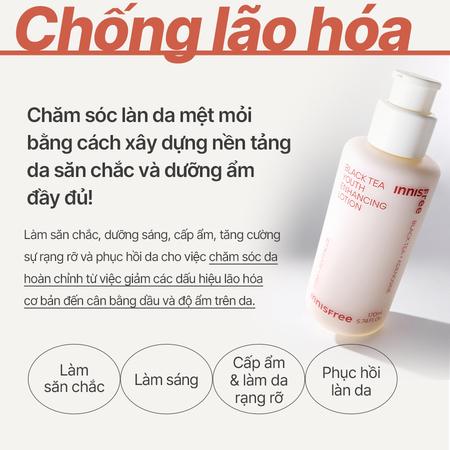 Sữa dưỡng ngăn ngừa lão hóa từ trà đen INNISFREE Black Tea Youth Enhancing Lotion 170 mL