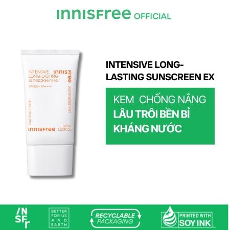 Kem chống nắng lâu trôi INNISFREE Intensive Long Lasting Sunscreen SPF50+ PA++++ 60 mL