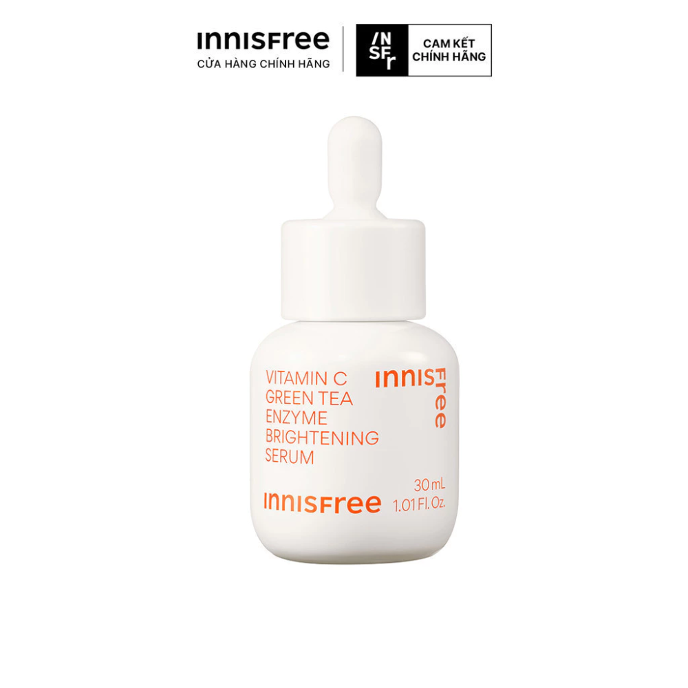 Serum Vitamin C sáng da, mờ thâm mụn INNISFREE Green Tea Enzyme Brightening Serum 30ml