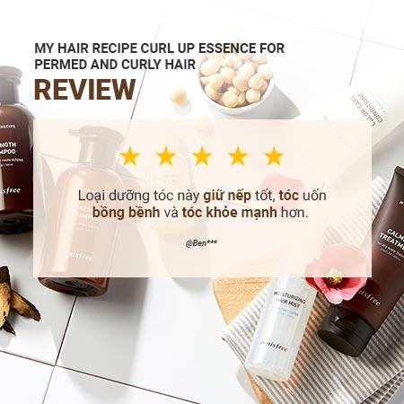 Tinh chất dưỡng tóc uốn INNISFREE My Hair Recipe Curl Up Essence For Permed & Curly Hair 100 mL