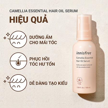Dầu dưỡng tóc hương hoa trà INNISFREE Camellia Essential Hair Oil Serum 100 mL