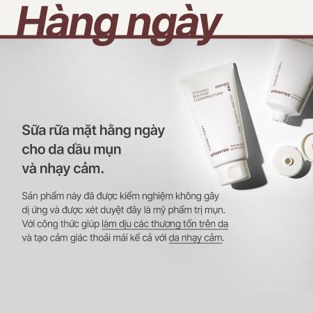 Sữa rửa mặt se khít lỗ chân lông INNISFREE Volcanic Pore BHA Cleansing Foam 250 g