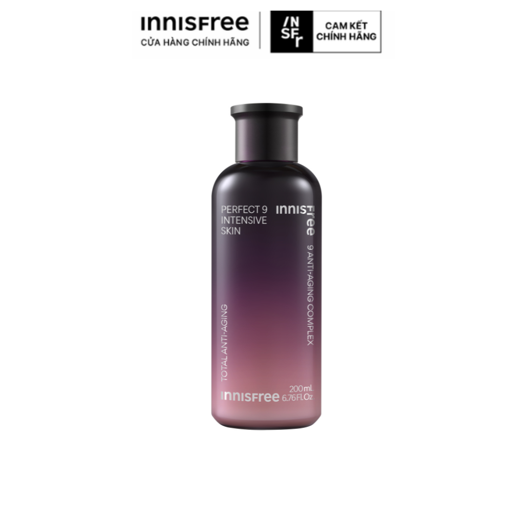 Nước cân bằng ngăn ngừa lão hóa chuyên sâu INNISFREE Perfect 9 Intensive Skin 200 mL