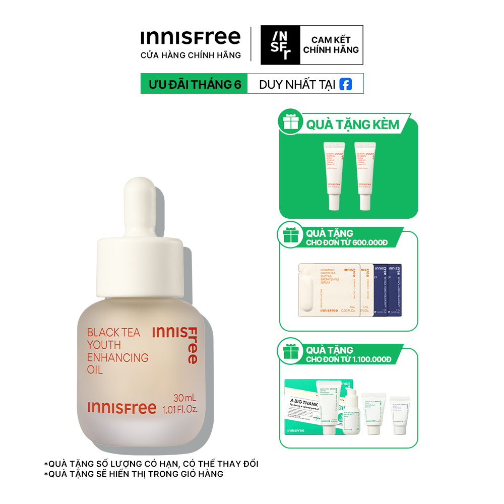 Tinh Dầu Dưỡng Chống Lão Hoá Từ Trà Đen INNISFREE Black Tea Youth Enhancing Oil