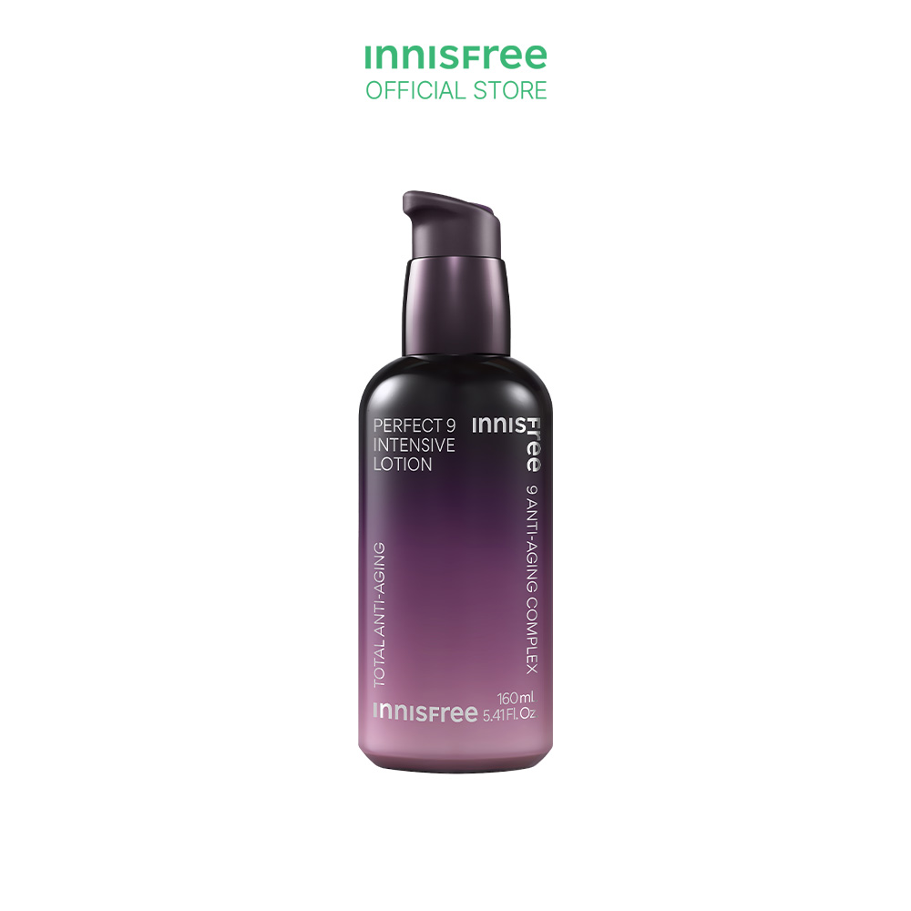 Sữa dưỡng ẩm ngăn ngừa lão hóa da chuyên sâu innisfree Perfect 9 Intensive Lotion 160 mL