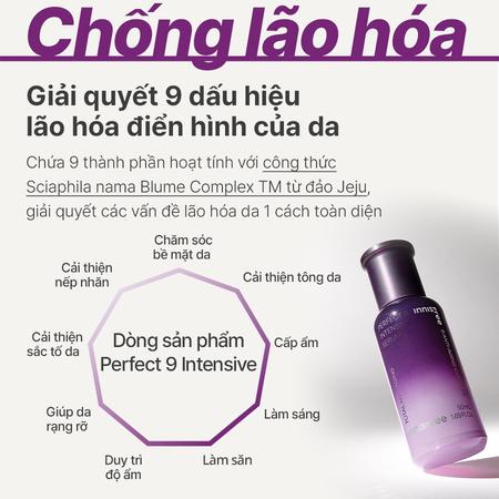 Tinh chất ngăn ngừa lão hóa chuyên sâu innisfree Perfect 9 Intensive Serum 50 mL