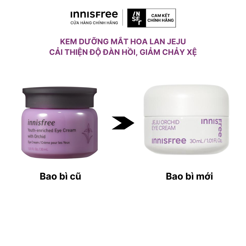 Kem dưỡng mắt đa năng từ hoa lan Innisfree Jeju orchid eye cream 30ml