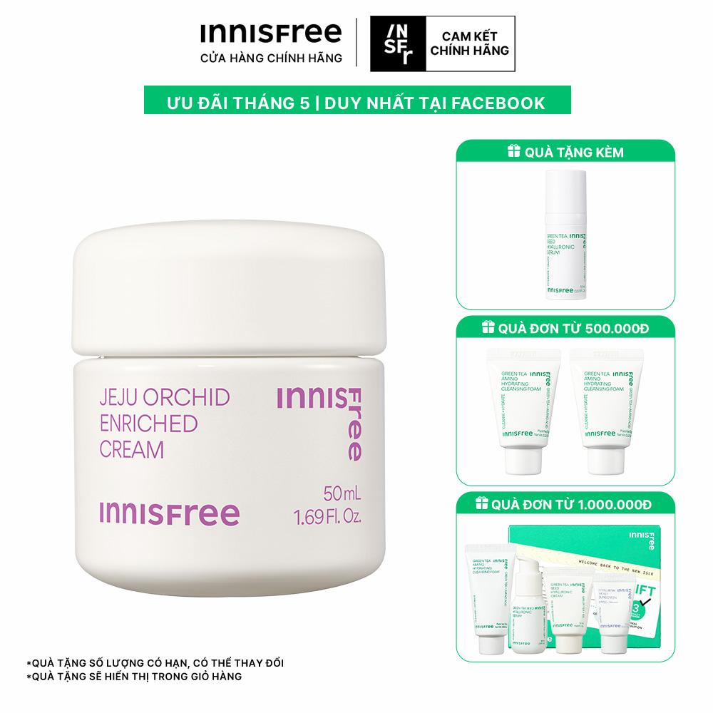 Kem dưỡng da đa năng từ hoa lan Innisfree Jeju Orchid Enriched Cream 50ml