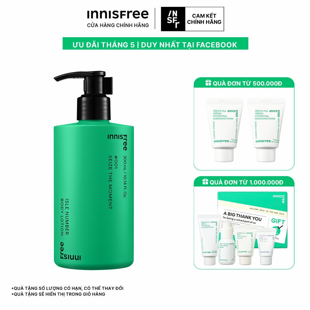 Sữa dưỡng thể cấp ẩm thơm, mịn da INNISFREE ISLE NUMBER BODY LOTION 300mL
