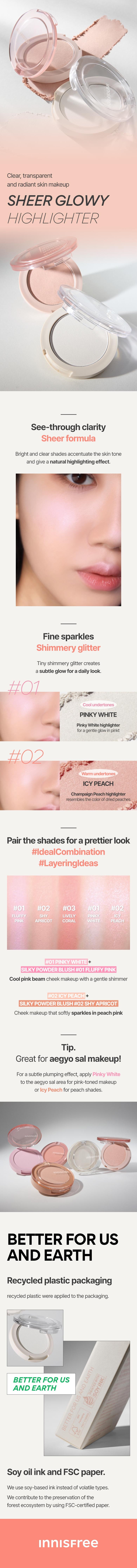 Phấn bắt sáng INNISFREE Sheer Glow Highlighter 5.5g