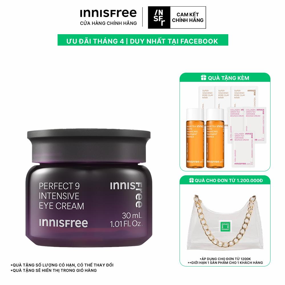 Kem dưỡng vùng da mắt ngăn ngừa lão hóa chuyên sâu innisfree Perfect 9 Intensive Eye Cream 30 mL