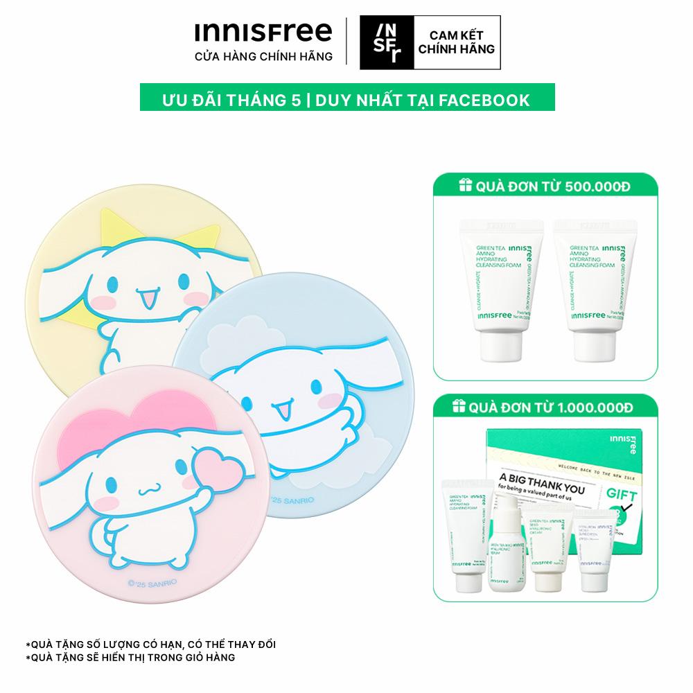 [Phiên bản CINNAMOROLL] Phấn phủ bột kiềm dầu, mịn lì lâu trôi INNISFREE No Sebum Mineral Powder 5g