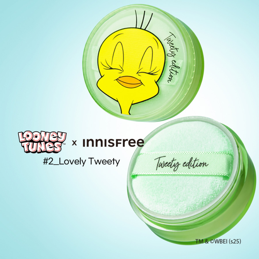 [Phiên bản Tweety] Phấn phủ bột kiềm dầu, mịn lì lâu trôi INNISFREE No Sebum Mineral Powder 5g