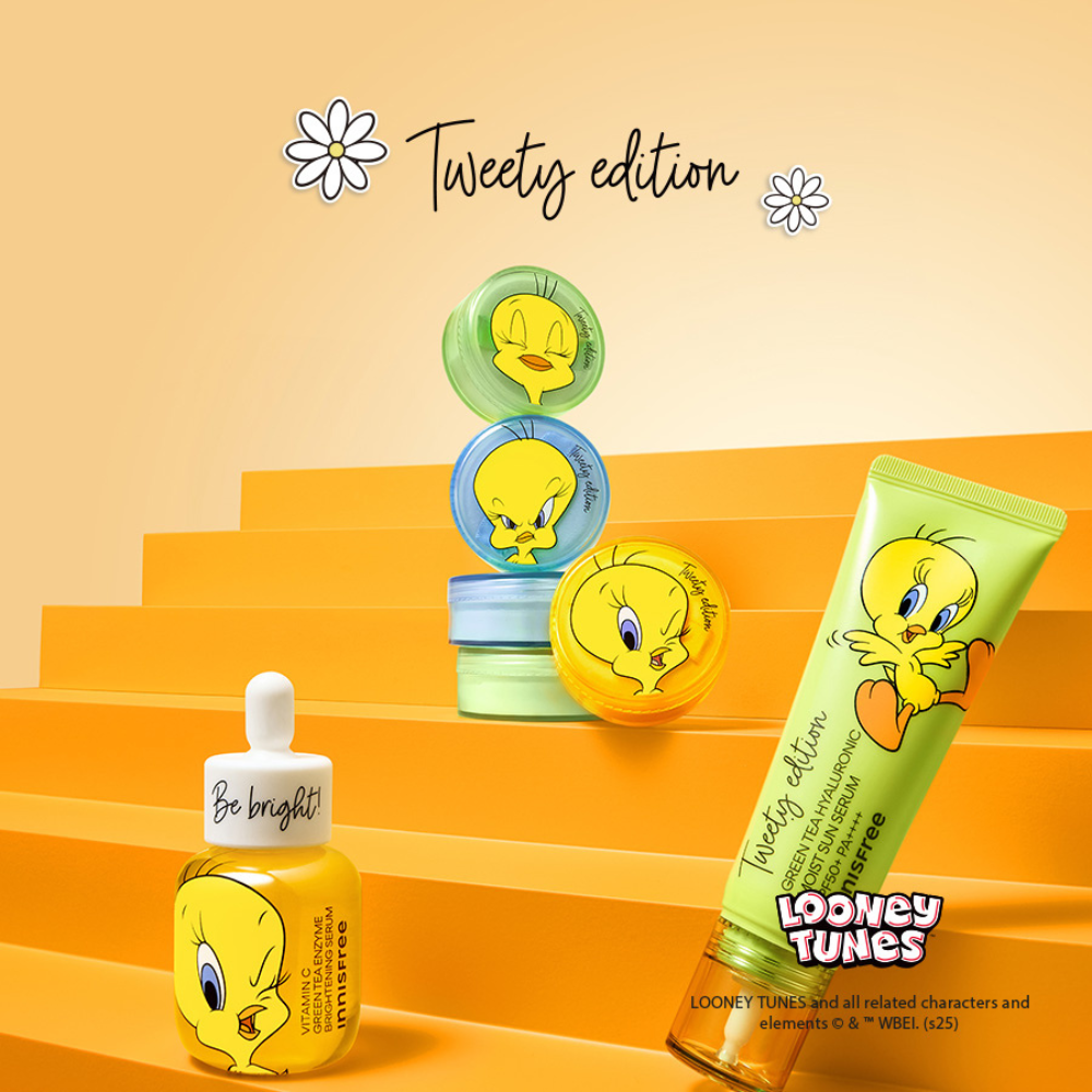 [Phiên bản Tweety] Phấn phủ bột kiềm dầu, mịn lì lâu trôi INNISFREE No Sebum Mineral Powder 5g