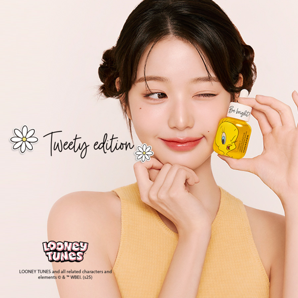 [Phiên bản Tweety] Serum Vitamin C sáng da, mờ thâm mụn INNISFREE Green Tea Enzyme Brightening Serum 30ml