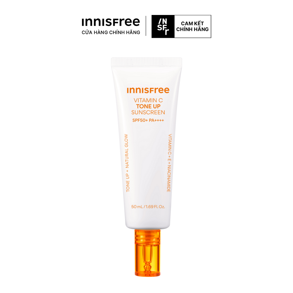 Kem chống nắng dưỡng sáng da INNISFREE VITAMIN C TONE UP SUNSCREEN SPF50+ PA++++ 50mL
