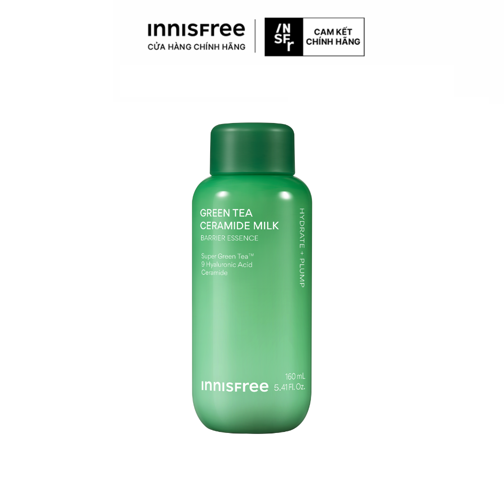 Toner dạng sữa cấp ẩm, phục hồi INNISFREE GREEN TEA CERAMIDE MILK 160mL