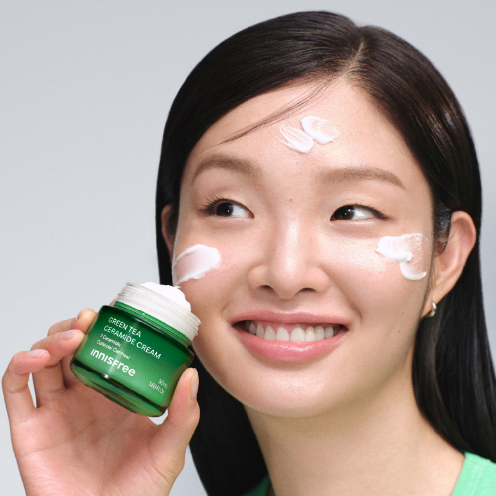 Kem dưỡng ẩm phục hồi INNISFREE GREEN TEA CERAMIDE CREAM 50mL