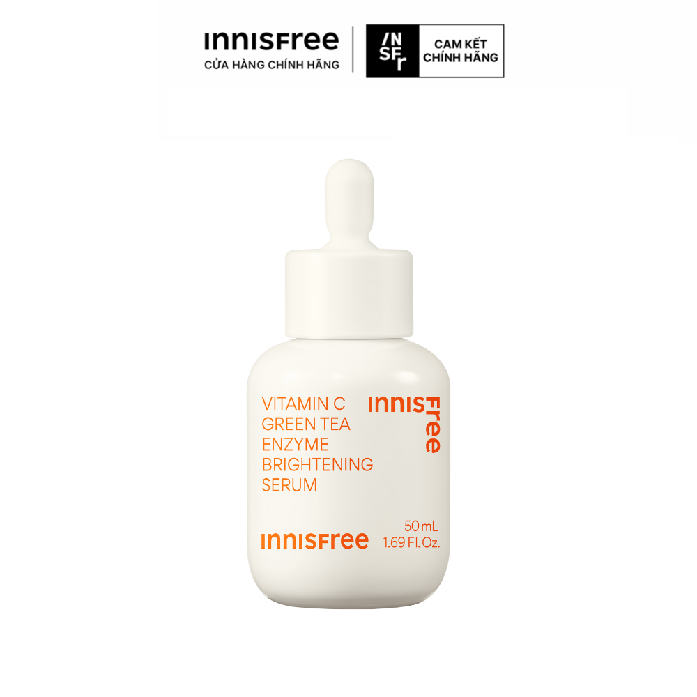 Serum Vitamin C sáng da, mờ thâm mụn INNISFREE Green Tea Enzyme Brightening Serum 50ml