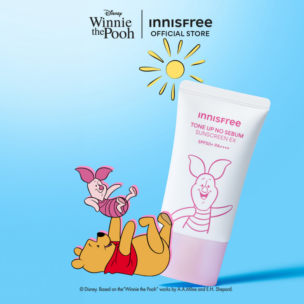 [Phiên bản Disney] Kem chống nắng nâng tông kiềm dầu INNISFREE Tone Up No Sebum EX SPF 50+ PA++++ 60 mL